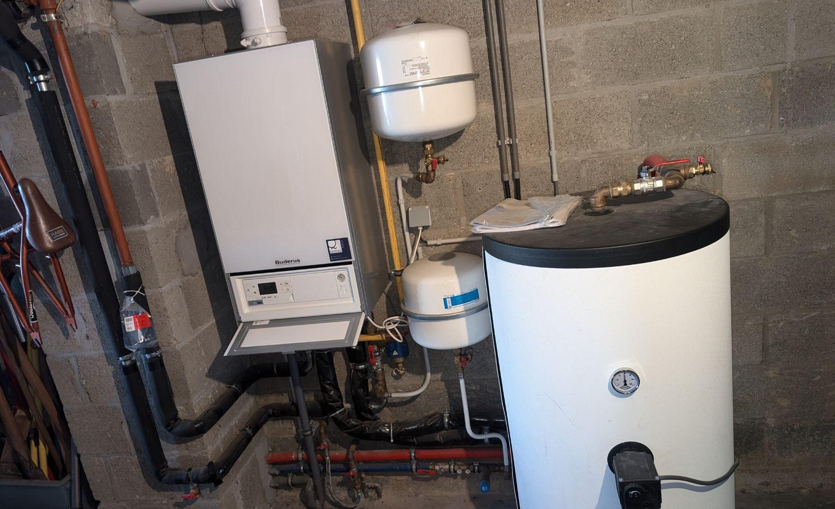 Installation chaudiere buderus avec vdk chauffagiste